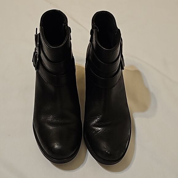 Clarks Hollis Pearl Leather Ankle Boots size 10 - Picture 2 of 10